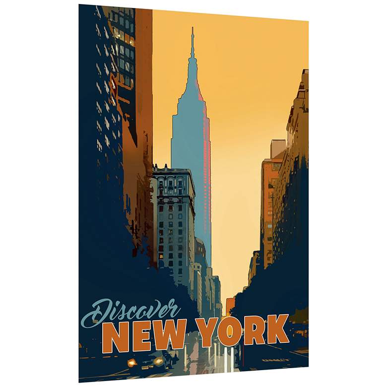 Image 3 New York Minute 24" x 36" Frameless Printed Glass Wall Art more views