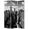 New York Skyline 48" Wide Printed Canvas Screen/Room Divider