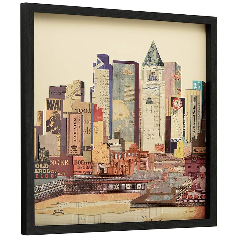 Image 6 New York Skyline ABC 25 inch High 3-Piece Collage Wall Art Set more views