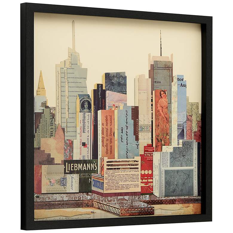 Image 7 New York Skyline ABC 25" High 3-Piece Collage Wall Art Set more views