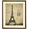 New York to Paris Eiffel Tower 25 1/4"H Framed Wall Art