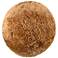 New Zealand Brown Sheepskin 11 3/4" Decorative Ball Pillow