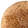 2_New Zealand Brown Sheepskin 11 3/4" Decorative Ball Pillow more views