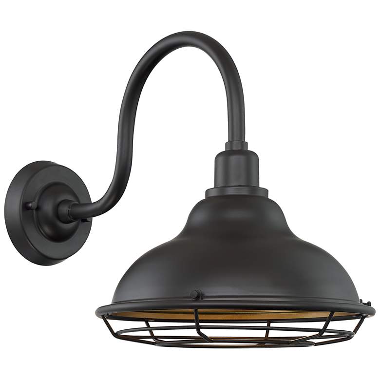 Image 1 Newbridge; 1 Light; Large Outdoor Wall Sconce; Dark Bronze Finish
