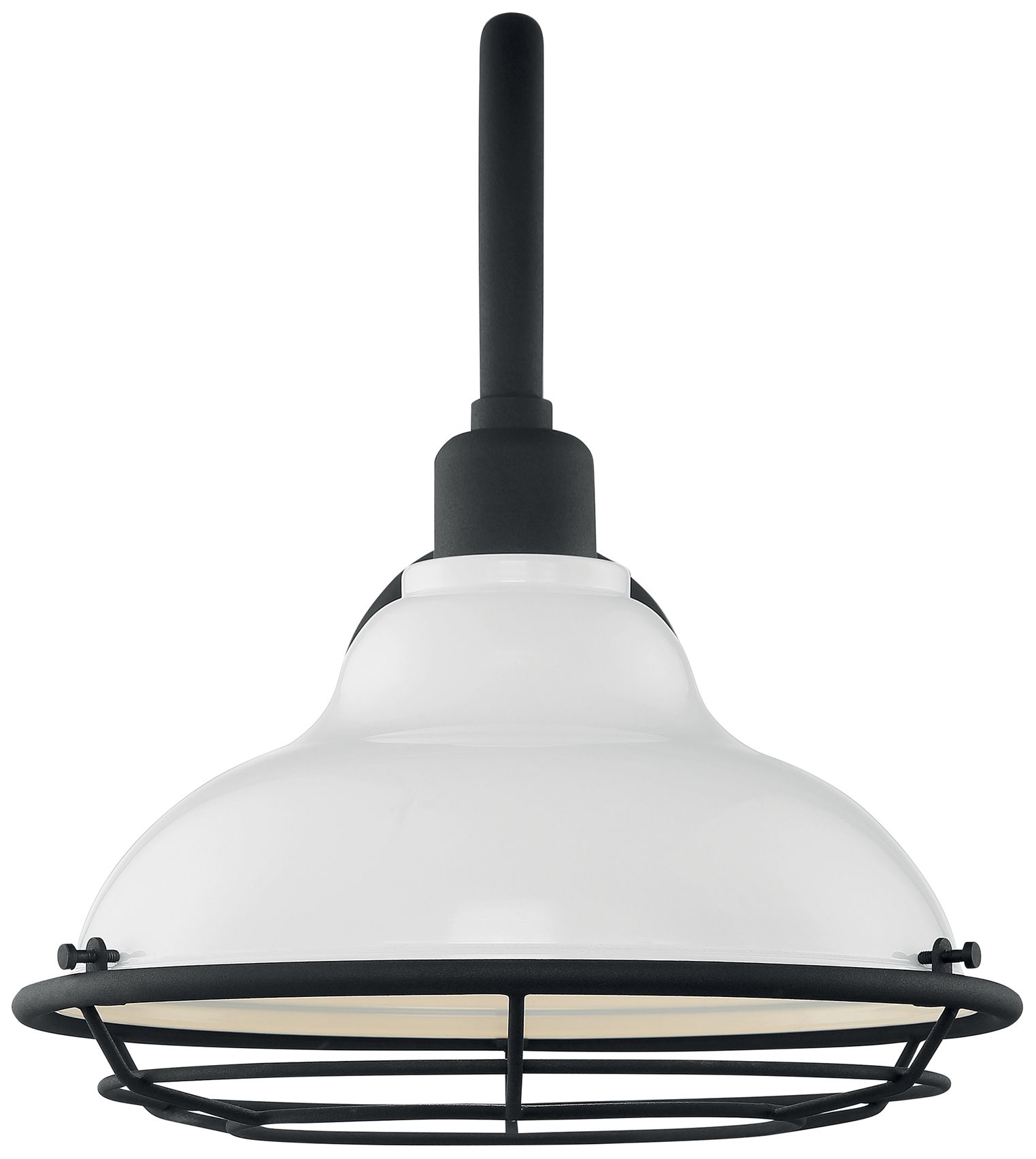 Image 4 Newbridge; 1 Light; Large Outdoor Wall Sconce; Gloss White Finish more views