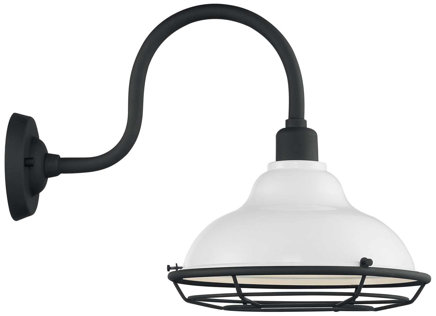 Image 5 Newbridge; 1 Light; Large Outdoor Wall Sconce; Gloss White Finish more views