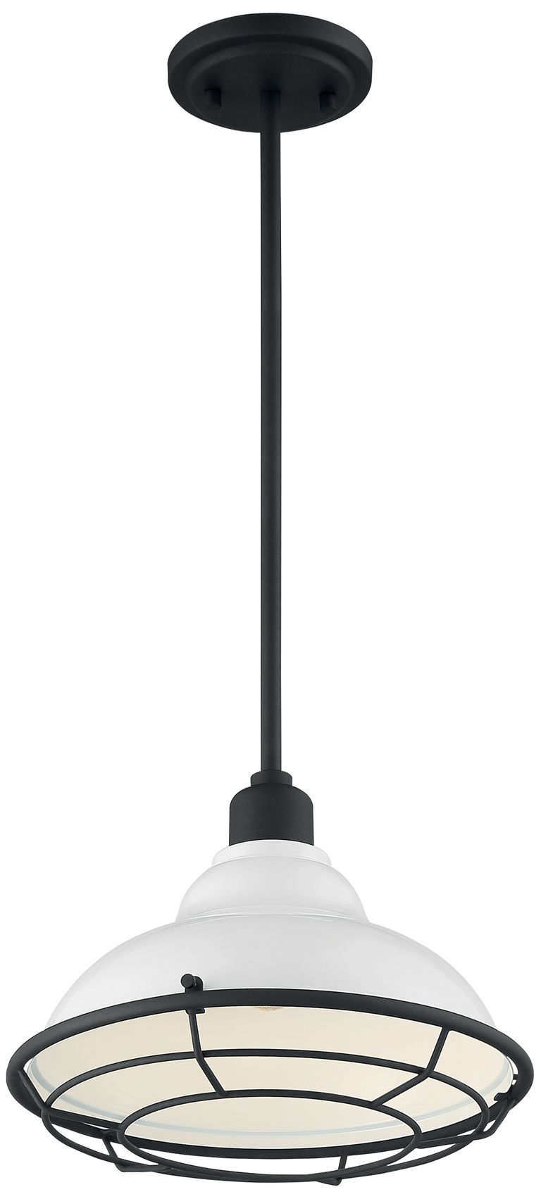 Image 2 Newbridge; 1 Light; Large Pendant Fixture; Gloss White Finish more views