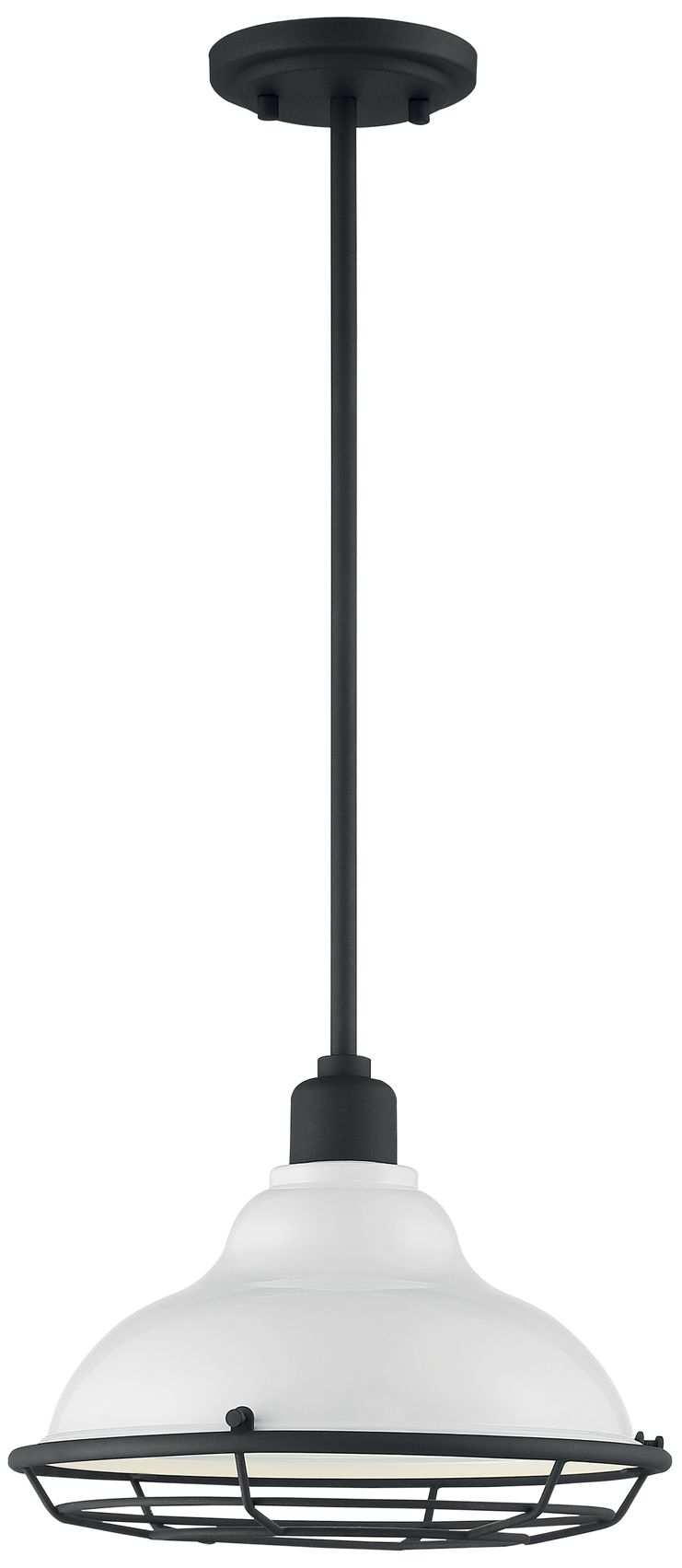 Image 3 Newbridge; 1 Light; Large Pendant Fixture; Gloss White Finish more views