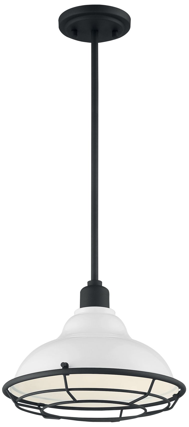 Image 4 Newbridge; 1 Light; Large Pendant Fixture; Gloss White Finish more views