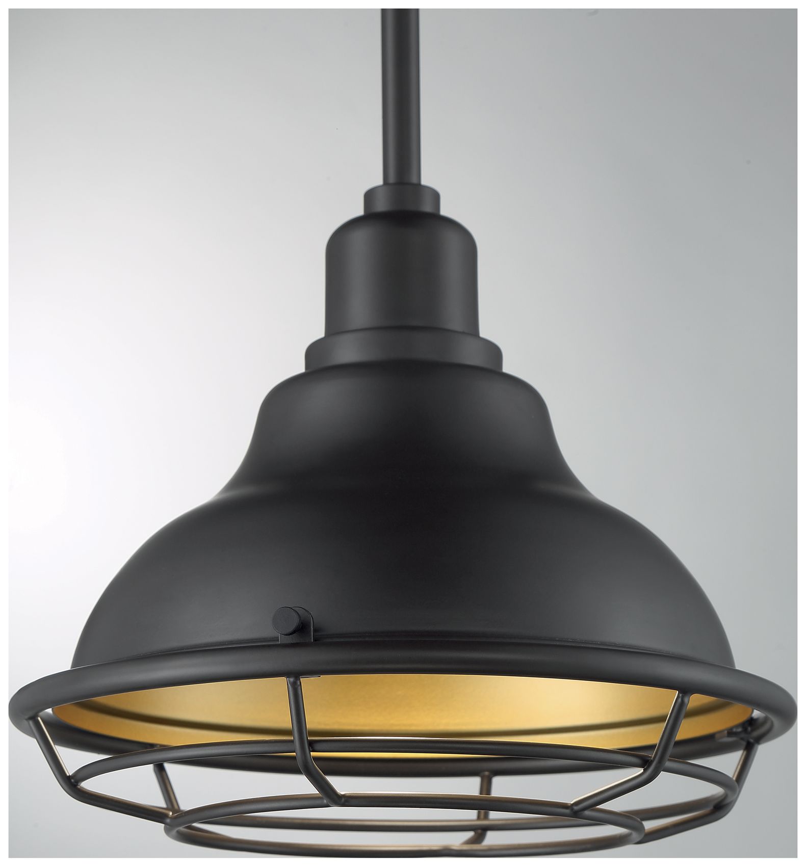 Image 3 Newbridge; 1 Light; Small Pendant; Dark Bronze Finish w/ Gold Accents more views