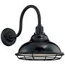 1_Newbridge 14 1/4" High Gloss Black Outdoor Wall Light