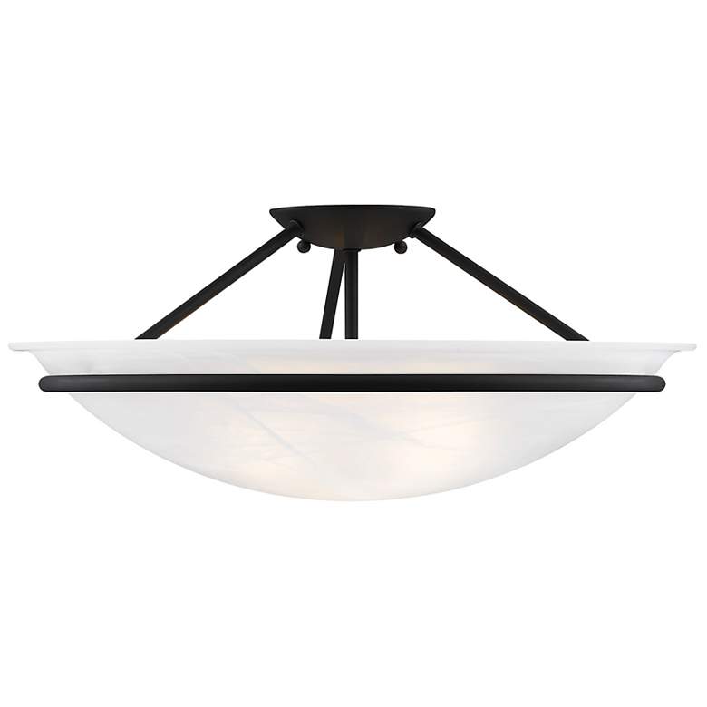 Image 3 Newburgh 20" Wide Black Bowl Ceiling Light