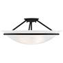 3_Newburgh 20" Wide Black Bowl Ceiling Light