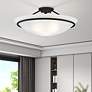 2_Newburgh 20" Wide Black Bowl Ceiling Light