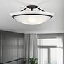 Newburgh 20" Wide Black Bowl Ceiling Light in scene