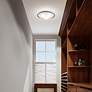 7_Newburgh 20" Wide Bronze Ceiling Light with Alabaster Glass more views