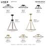Newburgh 20" Wide Bronze Ceiling Light with Alabaster Glass in scene