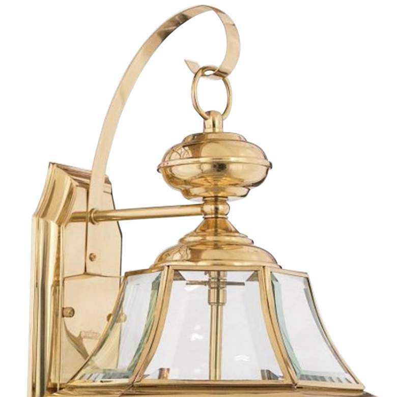 Image 3 Newbury 20 inch High Polished Brass 2-Light Outdoor Wall Light more views