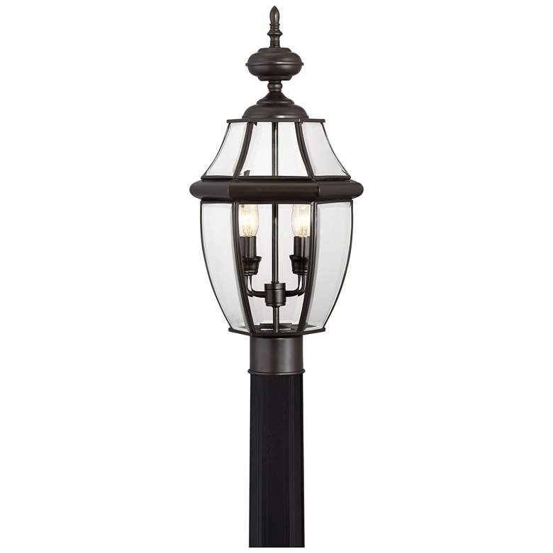 Image 1 Newbury 21-in H Medici Bronze Outdoor Post Lantern