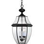 Newbury 21" High Mystic Black 3-Light Outdoor Hanging Light