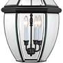 Thumbnail2 of Newbury 21" High Mystic Black 3-Light Outdoor Hanging Light more views