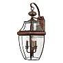 1_Newbury 22 1/2" High Aged Copper 3-Light Outdoor Wall Light