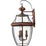 2_Newbury 22 1/2" High Aged Copper 3-Light Outdoor Wall Light more views
