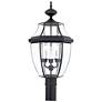 Newbury 23" High Mystic Black 3-Light Outdoor Post Light