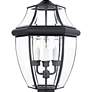 Newbury 23" High Mystic Black 3-Light Outdoor Post Light