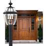 Newbury 23" High Mystic Black 3-Light Outdoor Post Light