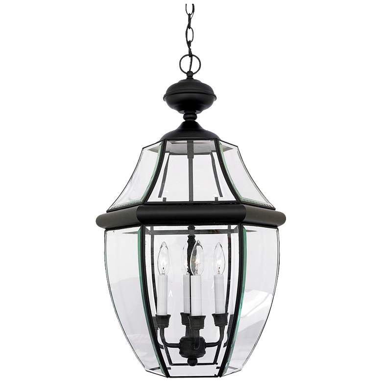 Image 1 Newbury 26 1/2" High Mystic Black Outdoor Hanging Light