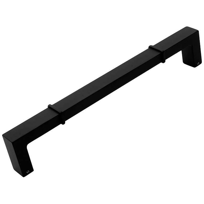 Image 1 Newbury Black Metal 12 3/4" Wide Appliance Pull