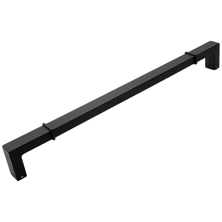 Image 1 Newbury Black Metal 18 1/2" Wide Appliance Pull