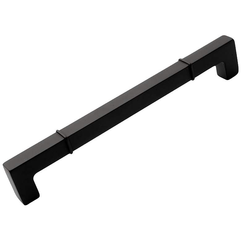 Image 1 Newbury Black Metal 8 1/2" Wide Cabinet Pull