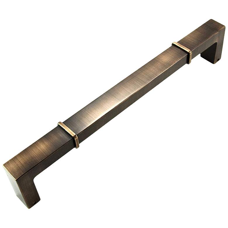 Image 1 Newbury Brushed English Metal 12 3/4" Wide Appliance Pull