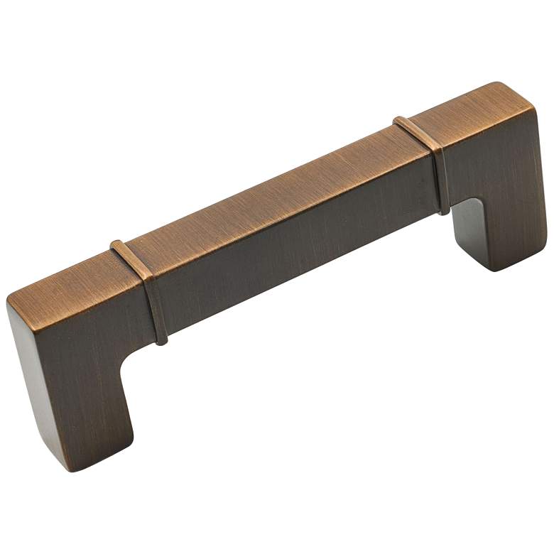 Image 1 Newbury Brushed English Metal 4 1/2" Wide Cabinet Pull