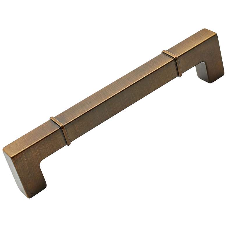 Image 1 Newbury Brushed English Metal 6 1/2" Wide Cabinet Pull