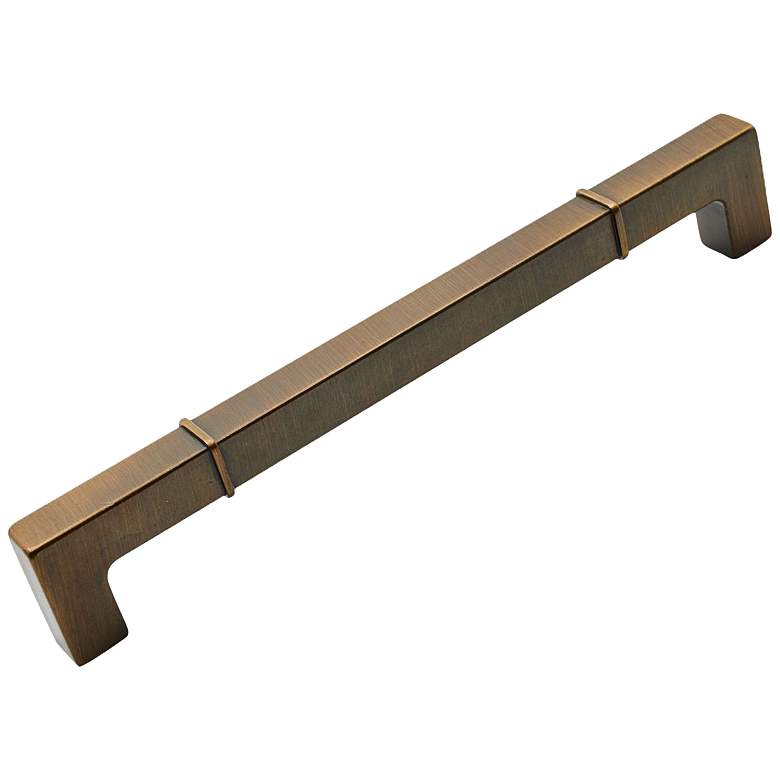 Image 1 Newbury Brushed English Metal 8 1/2" Wide Cabinet Pull