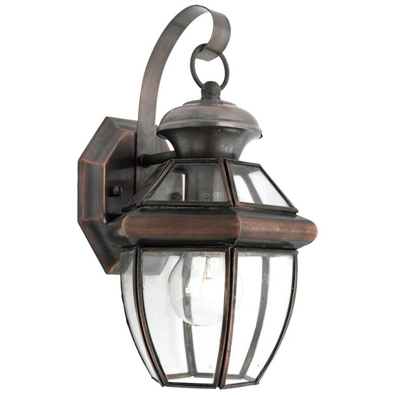 Image 1 Newbury Copper Outdoor Wall Lantern