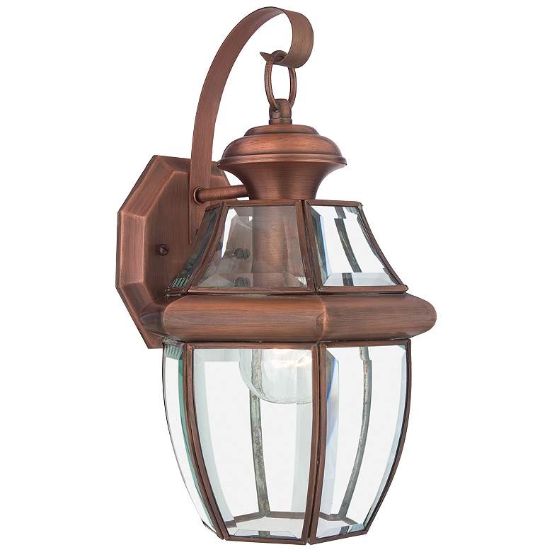 Image 1 Newbury Copper Outdoor Wall Lantern