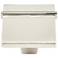 Newbury Polished Nickel 1 1/4" Wide Square Cabinet Knob