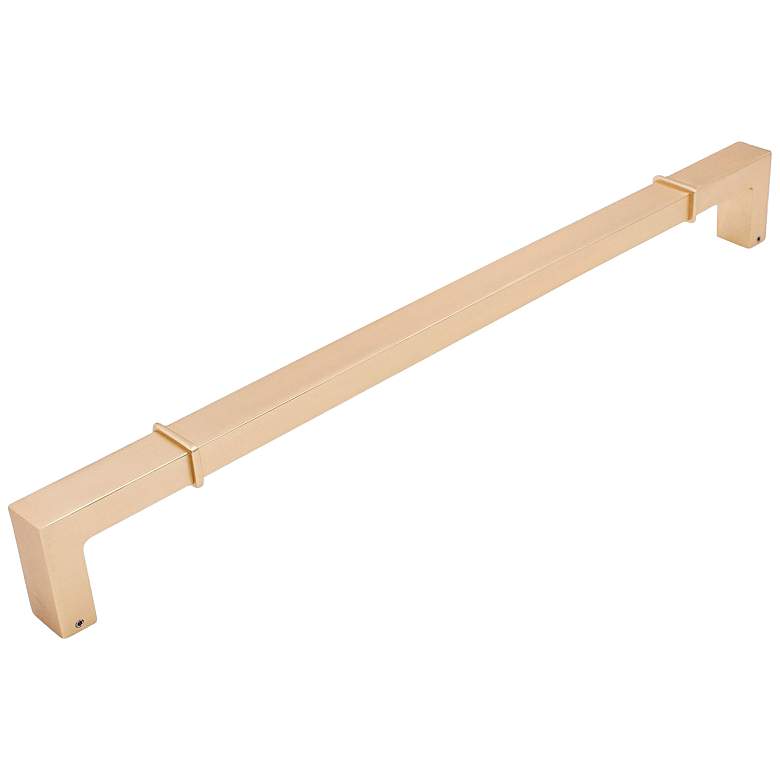 Image 1 Newbury Satin Gold Metal 18 1/2" Wide Appliance Pull