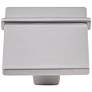 Newbury Satin Nickel Metal 1 1/4" Wide Square Cabinet Knob