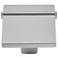 Newbury Satin Nickel Metal 1 1/4" Wide Square Cabinet Knob