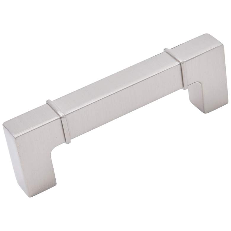 Image 1 Newbury Satin Nickel Metal 4 1/2" Wide Cabinet Pull