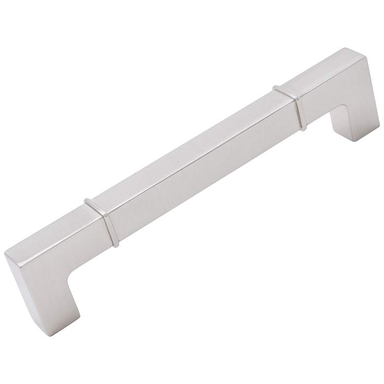 Image 1 Newbury Satin Nickel Metal 6 1/2" Wide Cabinet Pull