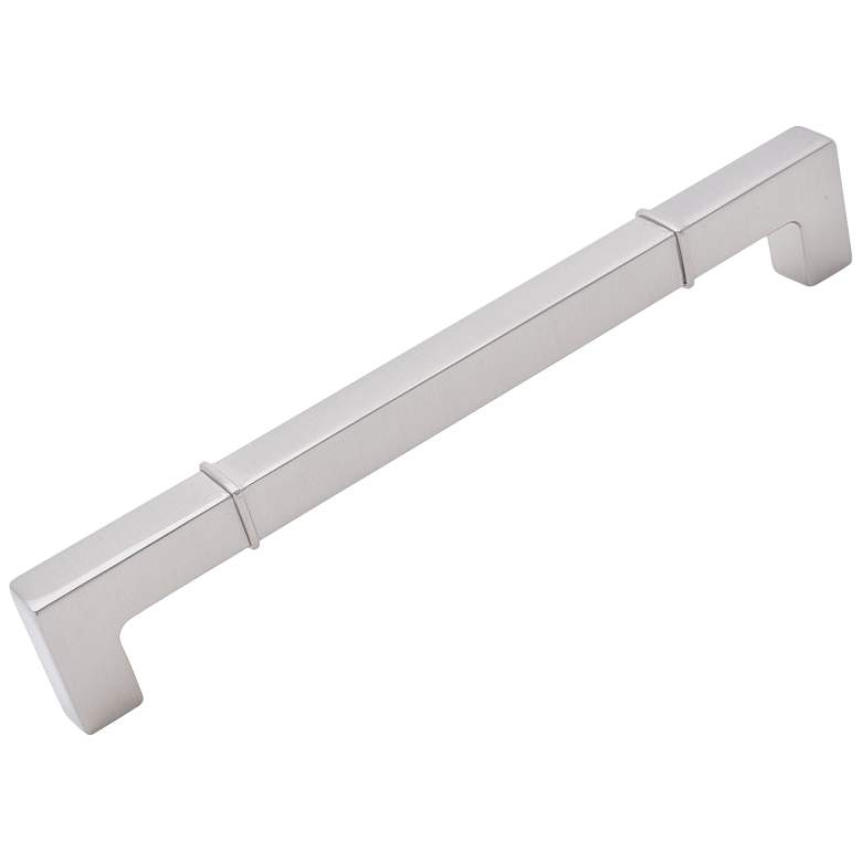 Image 1 Newbury Satin Nickel Metal 8 1/2" Wide Cabinet Pull