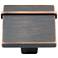Newbury Valencia Bronze 1 1/4" Wide Square Cabinet Knob