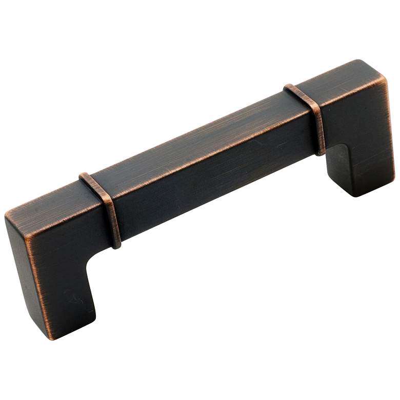 Image 1 Newbury Valencia Bronze Metal 4 1/2" Wide Cabinet Pull