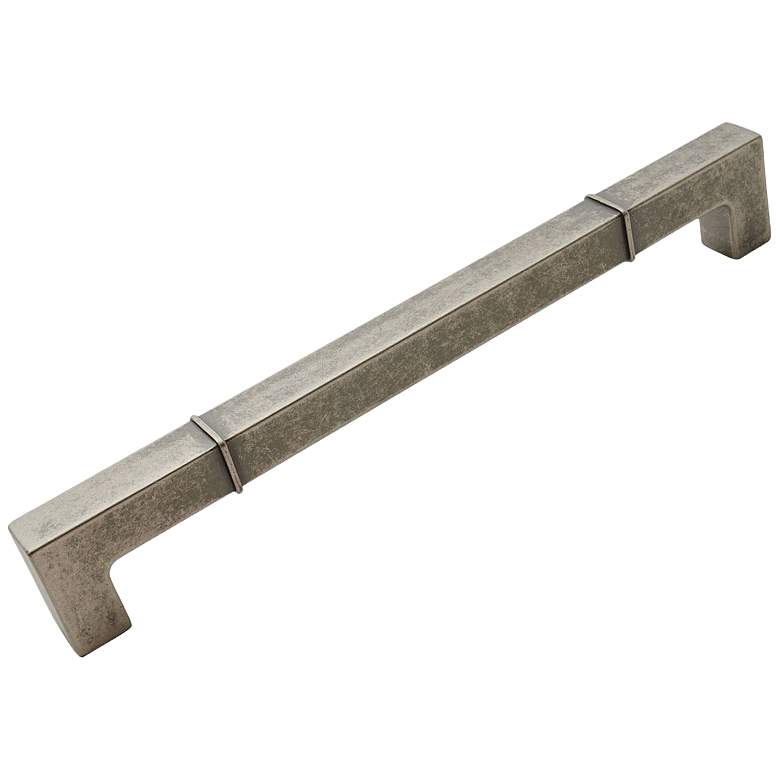 Image 1 Newbury Weathered Nickel Metal 10 3/4" Wide Cabinet Pull
